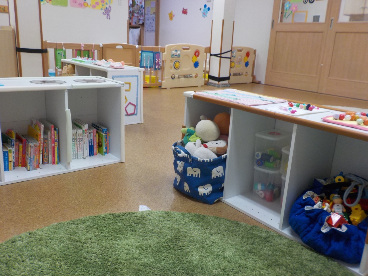 子ども達が自分でおもちゃを取りやすい環境